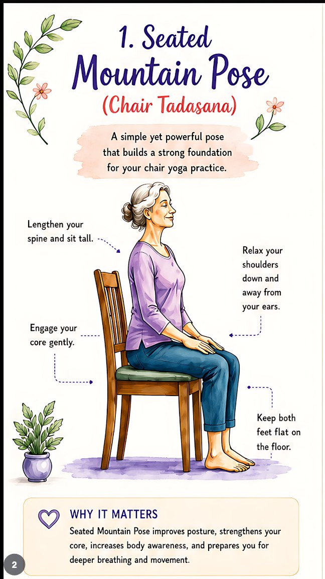 Chair Yoga for weight loss – view 3